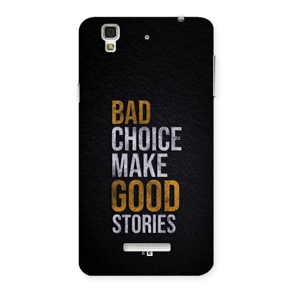 Make Good Stories Back Case for YU Yureka Plus