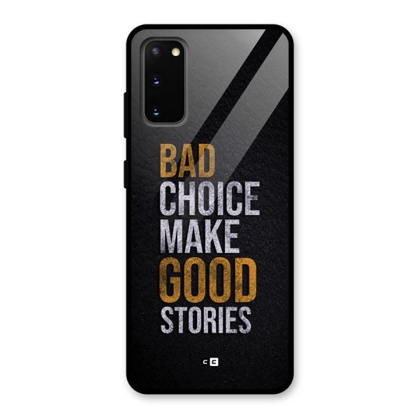 Make Good Stories Glass Back Case for Galaxy S20