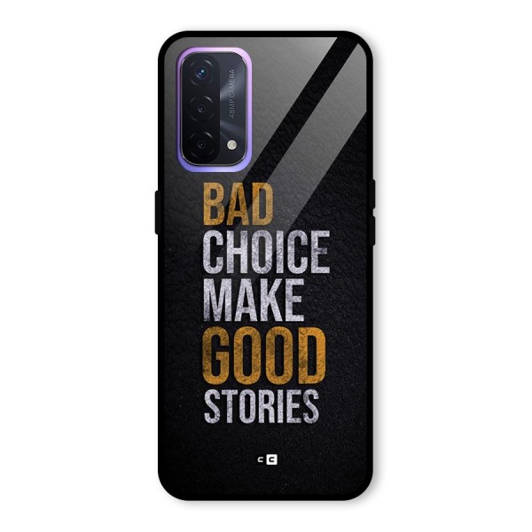 Make Good Stories Glass Back Case for Oppo A74 5G