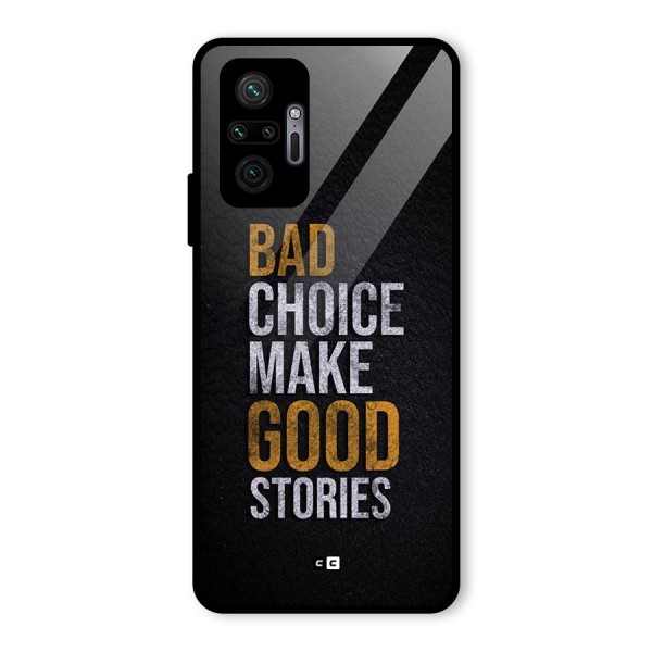Make Good Stories Glass Back Case for Redmi Note 10 Pro Max