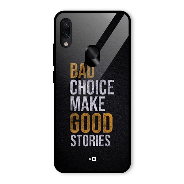 Make Good Stories Glass Back Case for Redmi Note 7 Pro