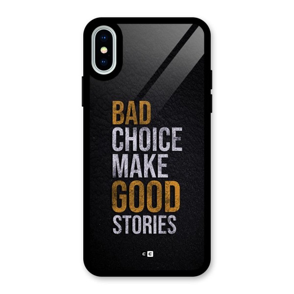 Make Good Stories Glass Back Case for iPhone X