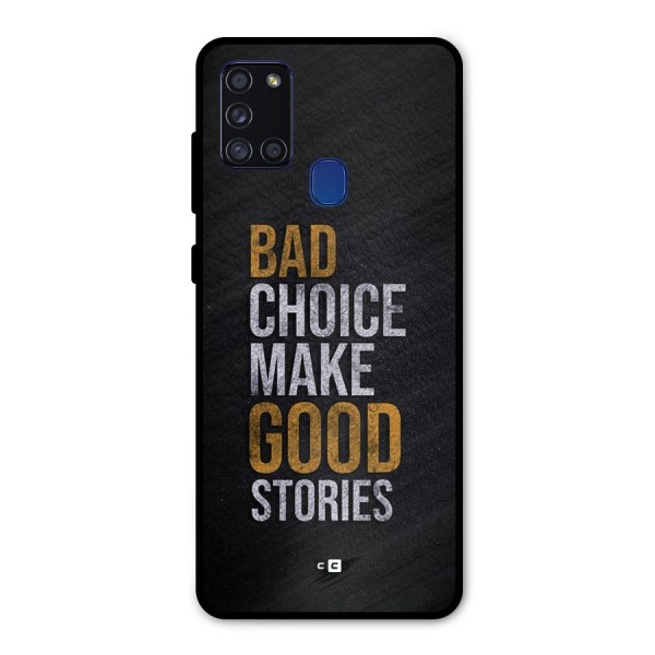 Make Good Stories Metal Back Case for Galaxy A21s