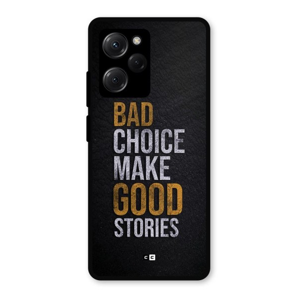 Make Good Stories Metal Back Case for Poco X5 Pro