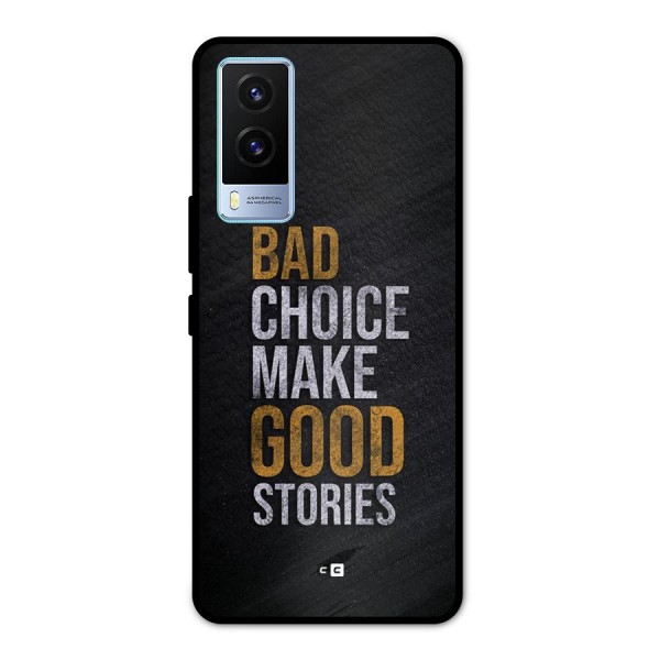 Make Good Stories Metal Back Case for Vivo V21e 5G