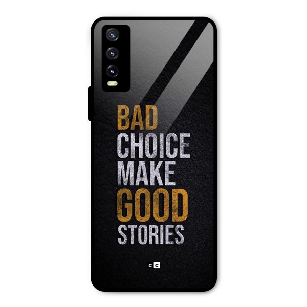 Make Good Stories Metal Back Case for Vivo Y20i