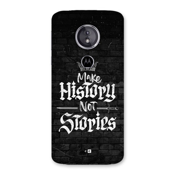 Make History Back Case for Moto E5