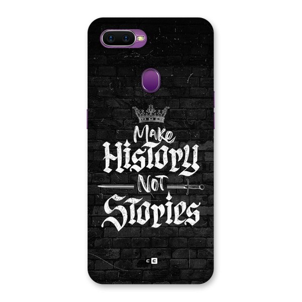 Make History Back Case for Oppo F9