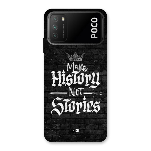 Make History Back Case for Poco M3