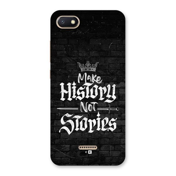 Make History Back Case for Redmi 6A