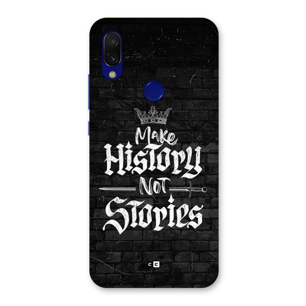 Make History Back Case for Redmi 7