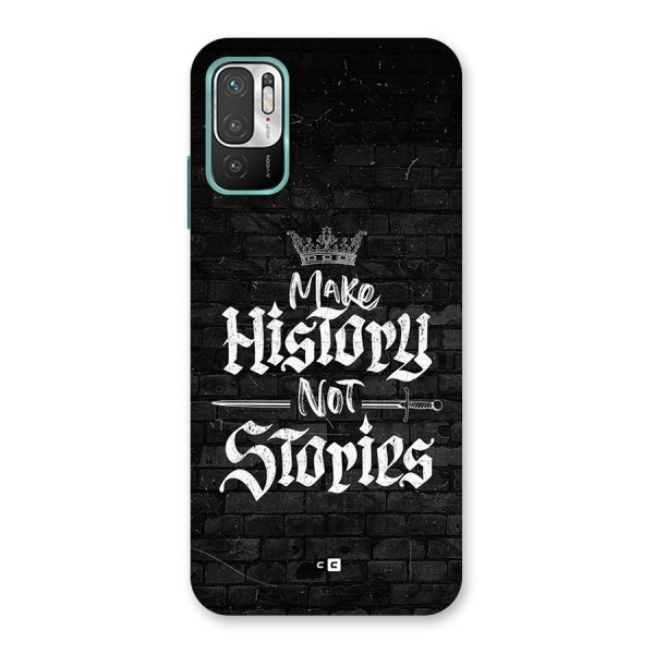 Make History Back Case for Redmi Note 10T 5G