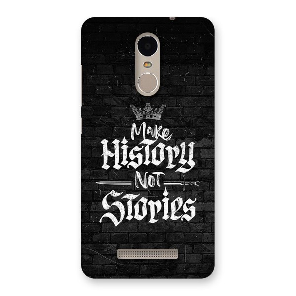 Make History Back Case for Redmi Note 3