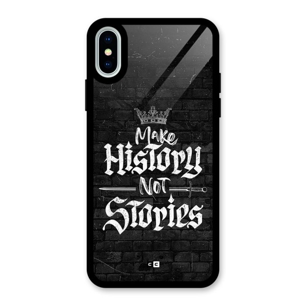 Make History Glass Back Case for iPhone X