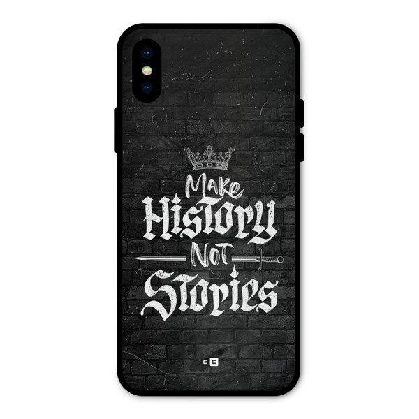 Make History Metal Back Case for iPhone X