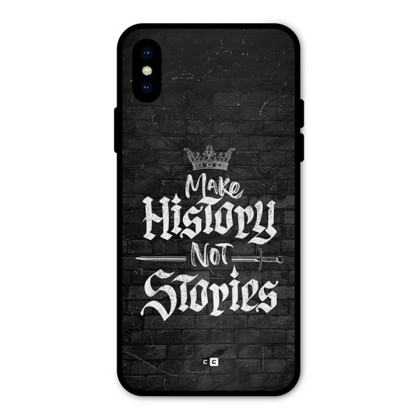 Make History Metal Back Case for iPhone XS