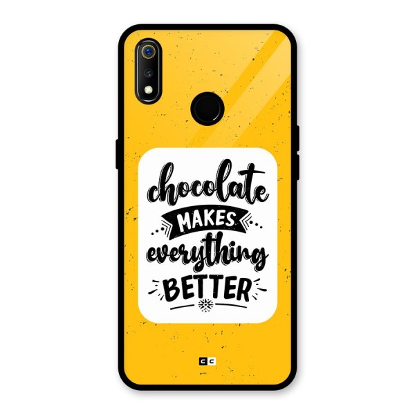 Makes Everything Better Glass Back Case for Realme 3