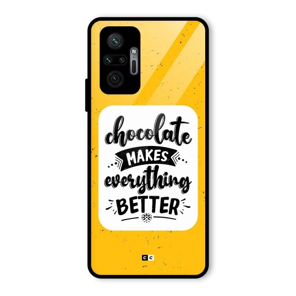 Makes Everything Better Glass Back Case for Redmi Note 10 Pro Max