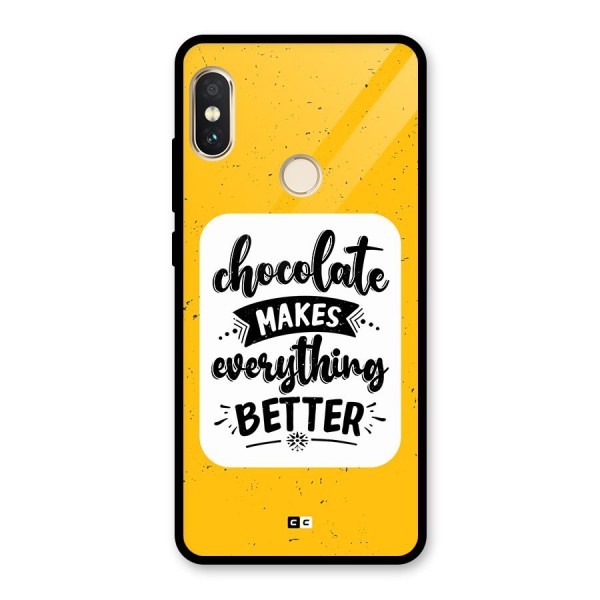 Makes Everything Better Glass Back Case for Redmi Note 5 Pro