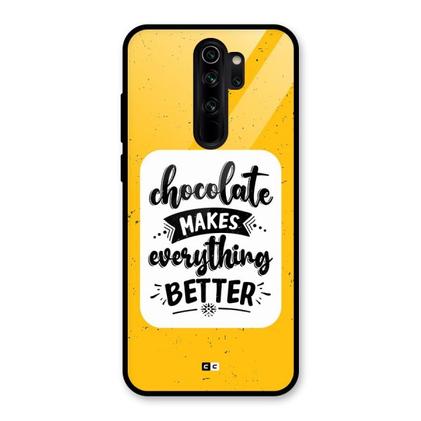 Makes Everything Better Glass Back Case for Redmi Note 8 Pro