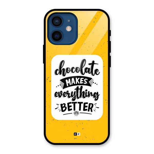 Makes Everything Better Glass Back Case for iPhone 12 Mini