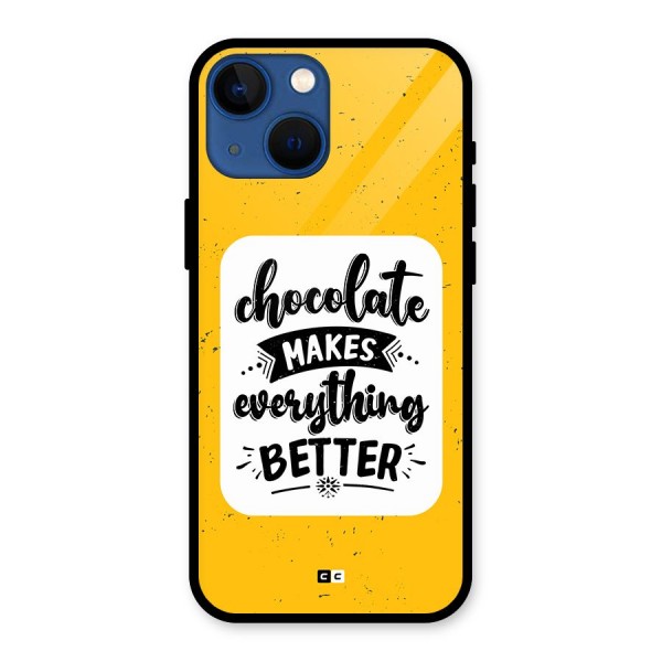 Makes Everything Better Glass Back Case for iPhone 13 Mini
