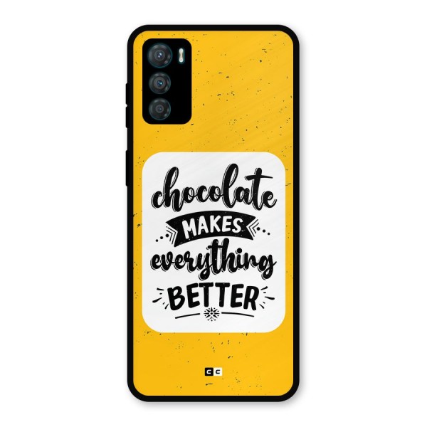 Makes Everything Better Metal Back Case for Moto G42
