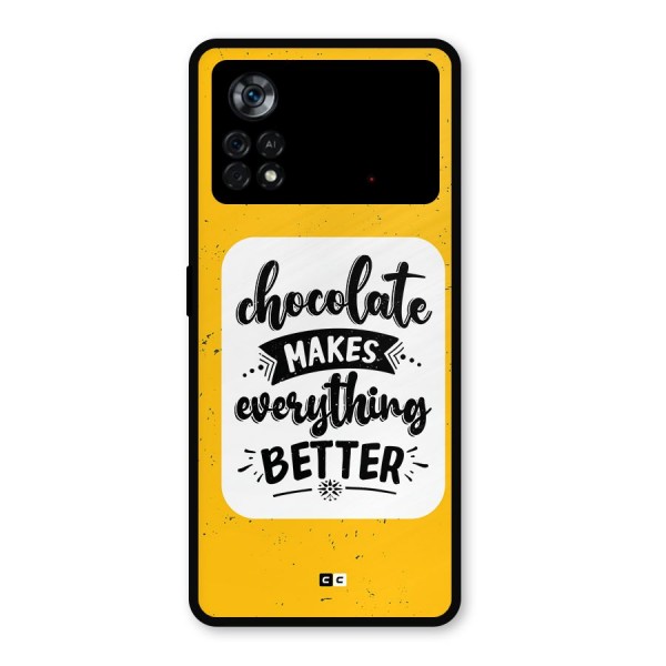 Makes Everything Better Metal Back Case for Poco X4 Pro 5G