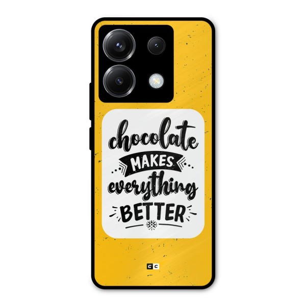 Makes Everything Better Metal Back Case for Poco X6