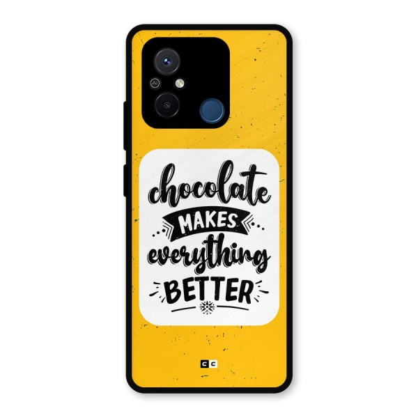 Makes Everything Better Metal Back Case for Redmi 12C