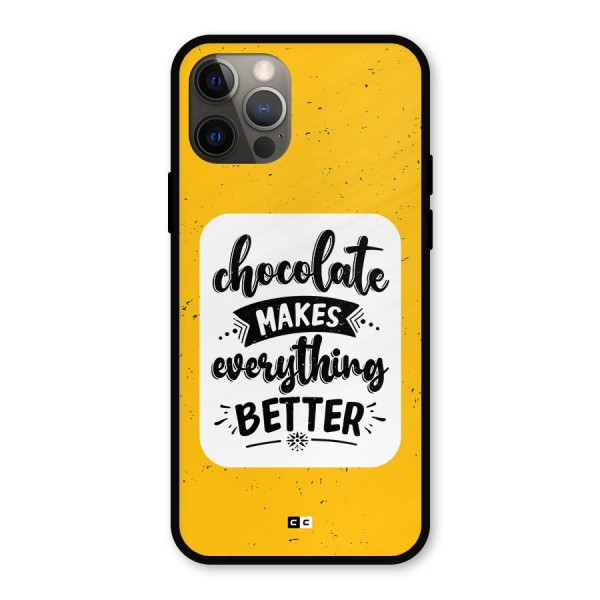 Makes Everything Better Metal Back Case for iPhone 12 Pro