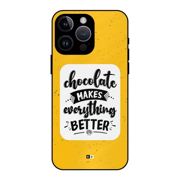 Makes Everything Better Metal Back Case for iPhone 14 Pro Max