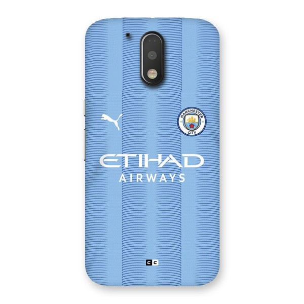 Manchester Etihad Jersey Back Case for Moto G4 Plus