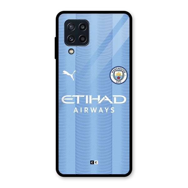 Manchester Etihad Jersey Glass Back Case for Galaxy M32