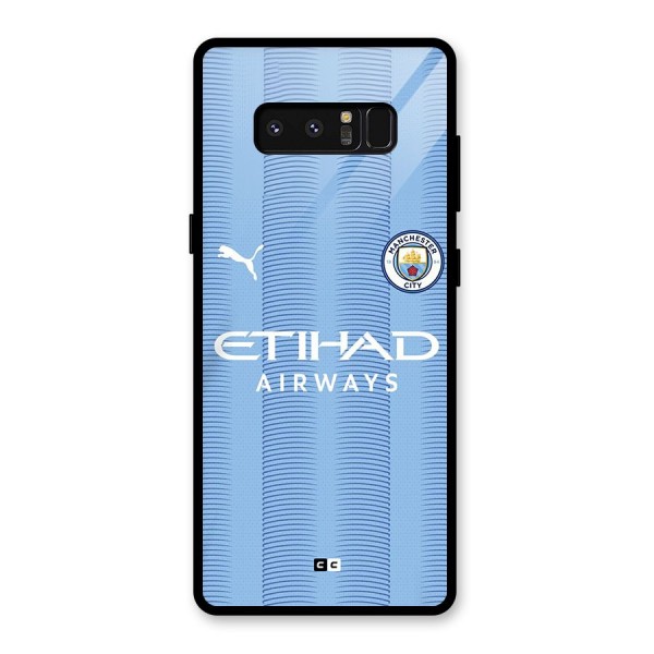 Manchester Etihad Jersey Glass Back Case for Galaxy Note 8