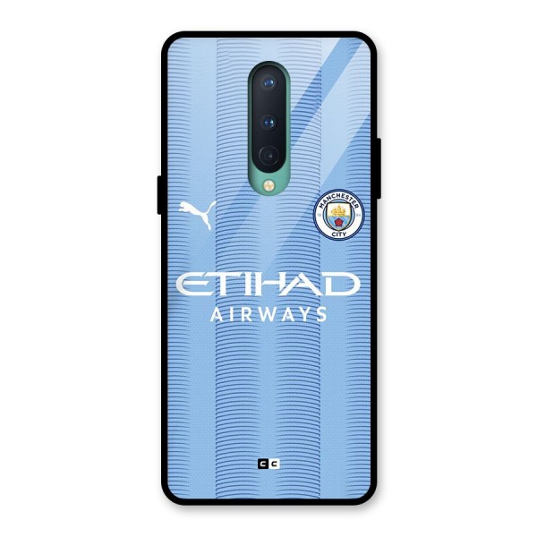 Manchester Etihad Jersey Glass Back Case for OnePlus 8