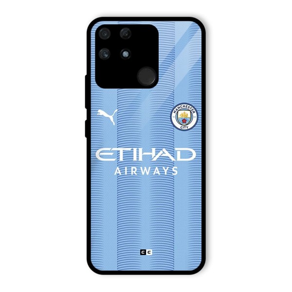 Manchester Etihad Jersey Glass Back Case for Realme Narzo 50A