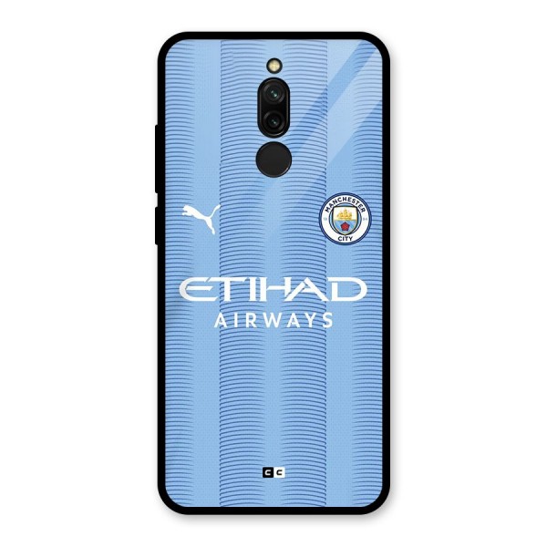 Manchester Etihad Jersey Glass Back Case for Redmi 8