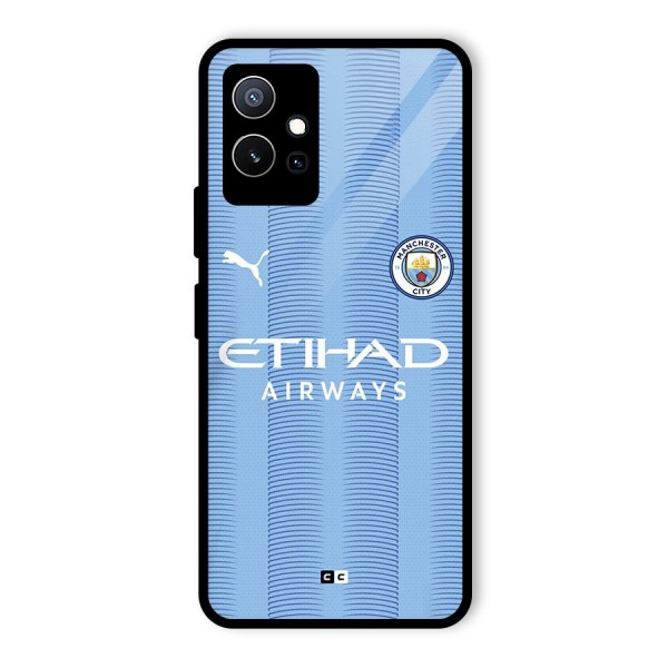 Manchester Etihad Jersey Glass Back Case for Vivo T1 5G