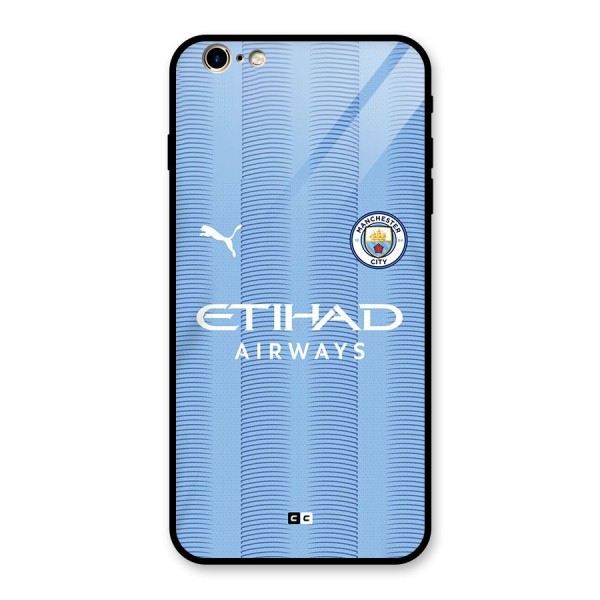 Manchester Etihad Jersey Glass Back Case for iPhone 6 Plus 6S Plus