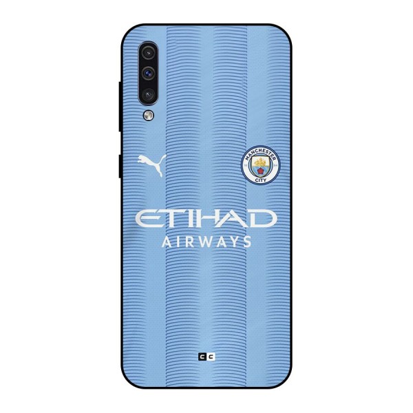 Manchester Etihad Jersey Metal Back Case for Galaxy A30s