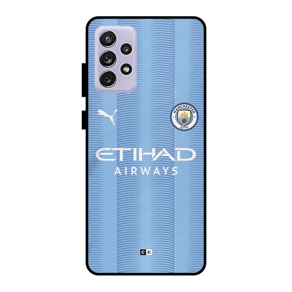 Manchester Etihad Jersey Metal Back Case for Galaxy A72