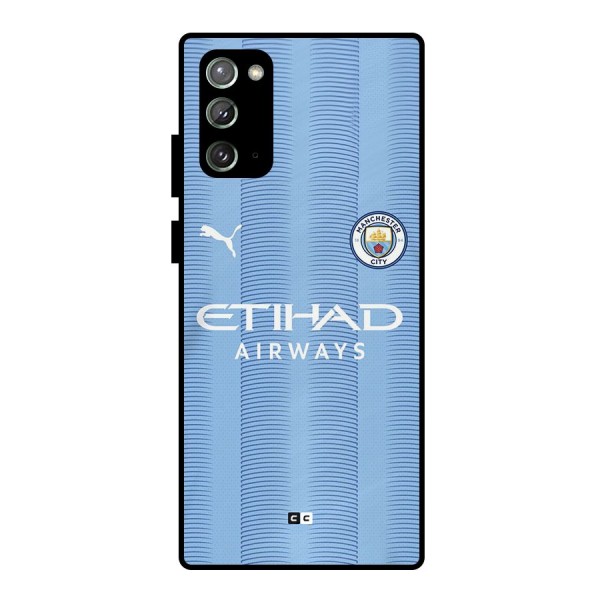 Manchester Etihad Jersey Metal Back Case for Galaxy Note 20