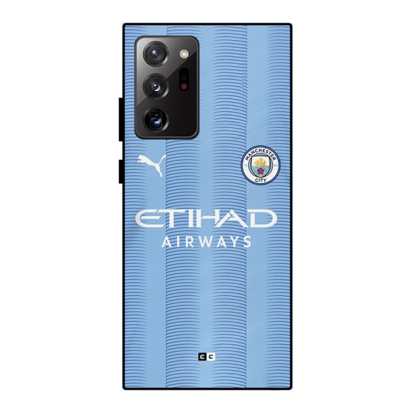 Manchester Etihad Jersey Metal Back Case for Galaxy Note 20 Ultra