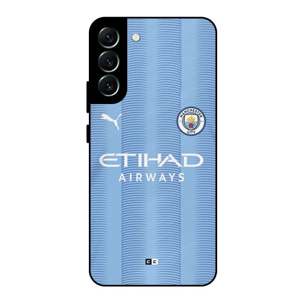Manchester Etihad Jersey Metal Back Case for Galaxy S22 Plus 5G