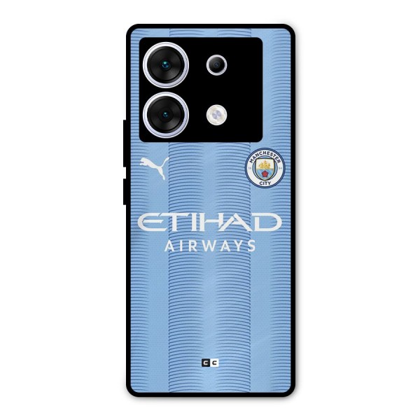 Manchester Etihad Jersey Metal Back Case for Infinix Zero 30 5G
