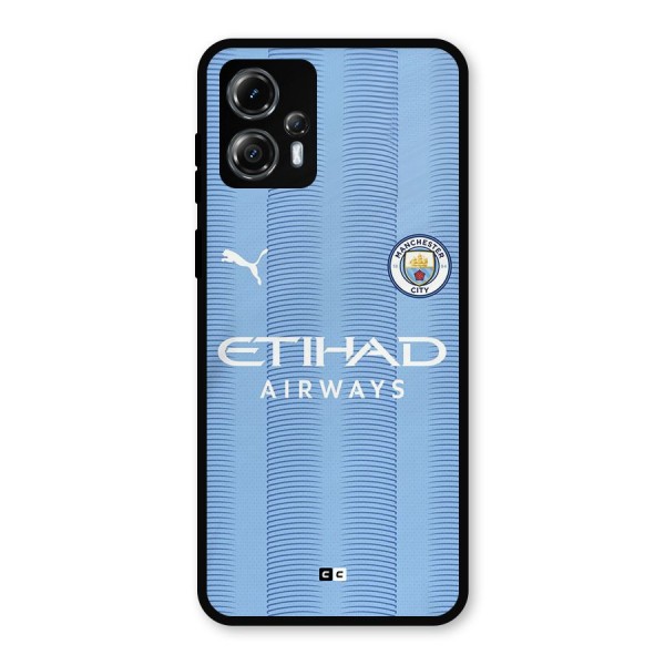 Manchester Etihad Jersey Metal Back Case for Moto G13