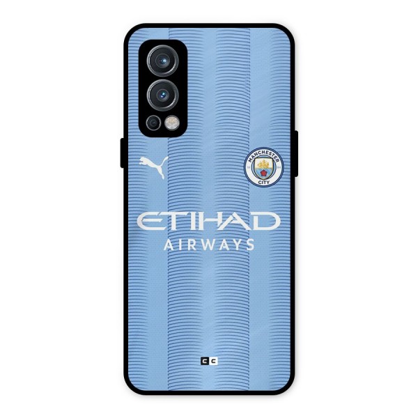 Manchester Etihad Jersey Metal Back Case for OnePlus Nord 2 5G