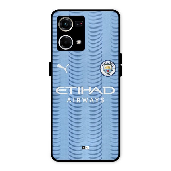 Manchester Etihad Jersey Metal Back Case for Oppo F21s Pro 4G