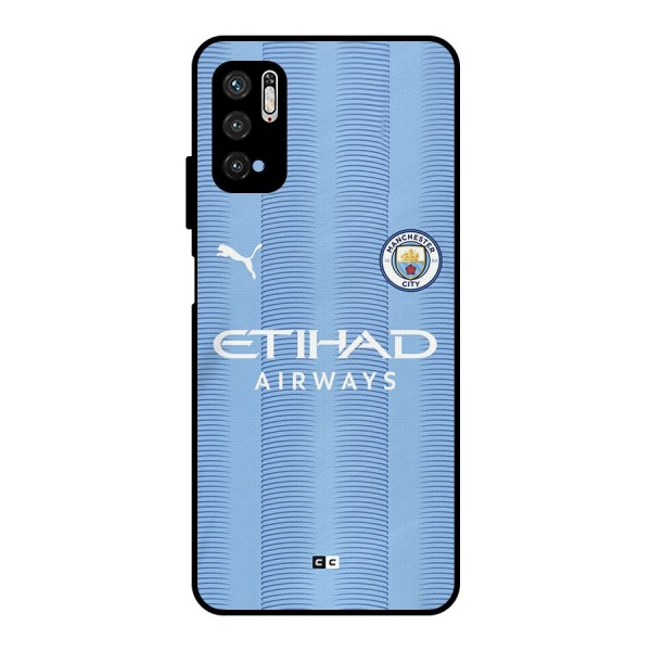 Manchester Etihad Jersey Metal Back Case for Poco M3 Pro 5G